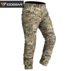 IDOGEAR Combat UFS Pants Tactical Pants w/ Knee Pads Camo Trousers Outdoor Hunting 3209