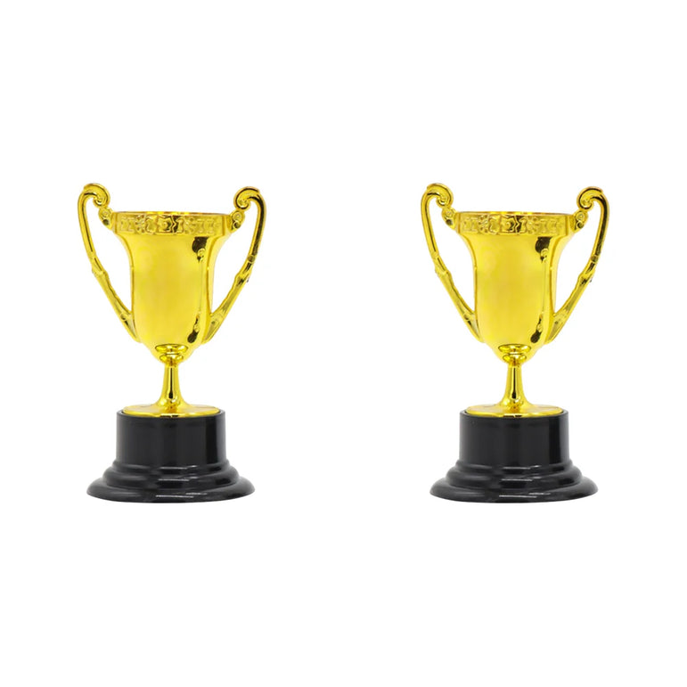 Gold Award Trophy Cups for Kids Plastic Golden Award Trophy Cup Gold Participation Trophy Cup For Party Favors Rewards