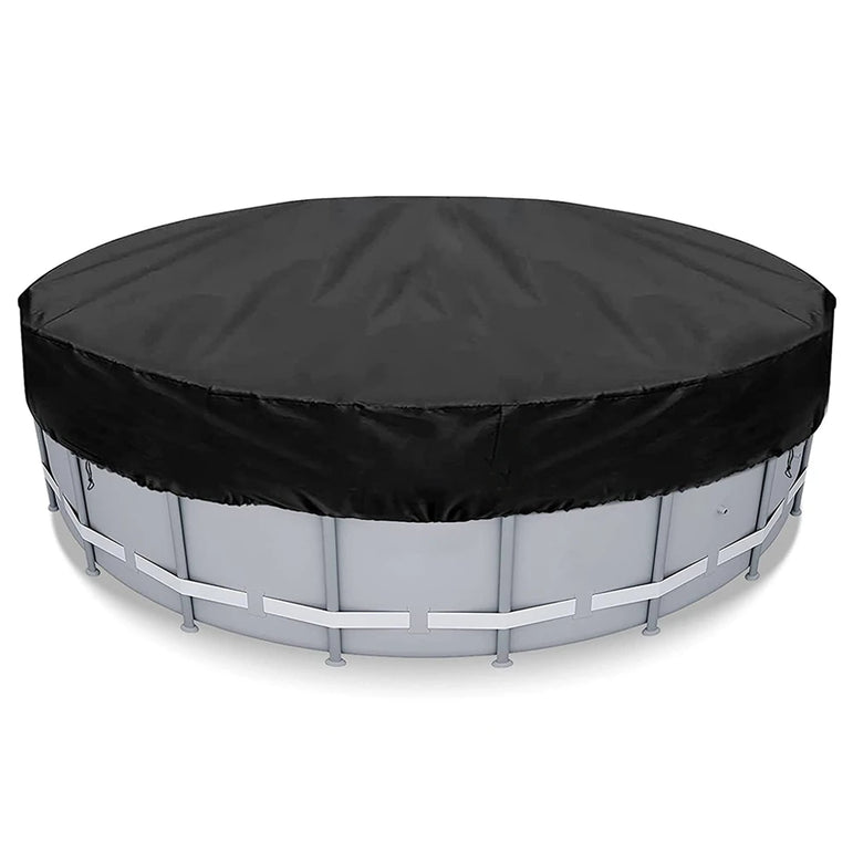 Swimming Pool Cover Summer Waterproof Pool Tub Solar Dustproof Film Outdoor Pool Heat Insulation Drawstring Blanket Cover