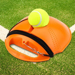 Solo Tennis Training Kit Rebound Ball with Long Elastic Rope Tennis Practice Rebounder Equipment for Self Tennis Practice