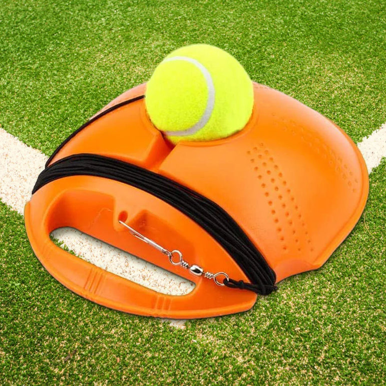 Solo Tennis Training Kit Rebound Ball with Long Elastic Rope Tennis Practice Rebounder Equipment for Self Tennis Practice