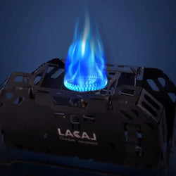 Camping Gas Stove Portable Folding Stove Windproof Cassette Gas Burner With Adjustable Valve Outdoor Hiking BBQ Cooking Cooker