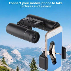 HD Powerful Binoculars, 500x25 5000M Long Range Folding Mini Telescope, for Hunting Sports Outdoor Camping Travel Outdoor Gifts