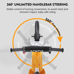 Kids Electric Balance Bike AOKDA K8 180W Children Toy 3 Speed 12Km/h Max Load 40KG Bicycle for Children 2 - 12 Age Children