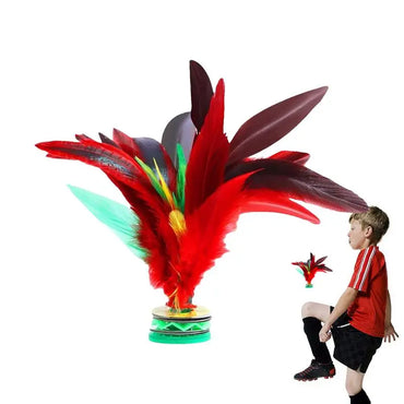 Kick Shuttlecock Chinese Jianzi Colorful Feather Kick Shuttlecock Indoor Outdoor Game Interactive Foot Sports Equipment