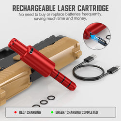 9MM 38SPL multifunctional magnetic red green light trainer, dual-purpose for training and calibration