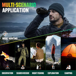 GTGUARD Ai15 Night Vision Goggles Outdoor Detector Handheld Monocular IR Thermal Imaging Telescope AI Super-resolution 384*288HD