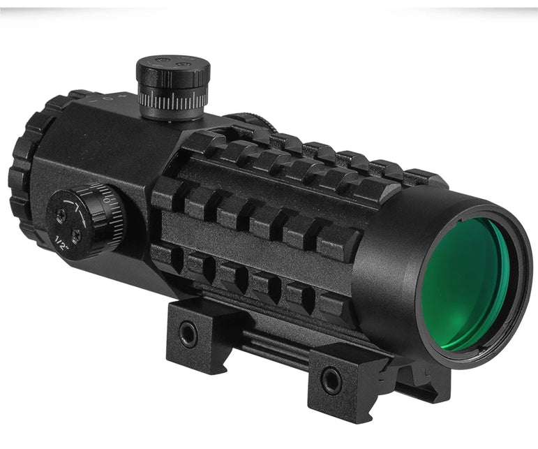 FIRE WOLF 3X28 Tactical Hunting Optical Rifle Scope  Green Red Dot Cross Scope Universal 11/20mm Railway Rifle Holographic Scope