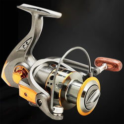 Spinning Fishing Reel 5.2/1 Gear Ratio CNC Metal Spool All Purpose Fishing Spinning Reel for Freshwater Saltwater