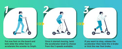 H30 Max Electric Scooter for Kids, LED Dispaly, 150W Powerful Motor, Dual Brake System, Adjustable Height and Speed.