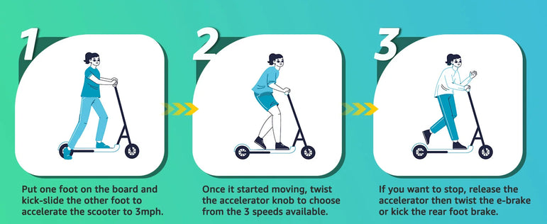H30 Max Electric Scooter for Kids, LED Dispaly, 150W Powerful Motor, Dual Brake System, Adjustable Height and Speed.