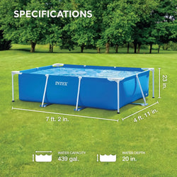 Above-Ground Swimming Pool Set, Rectangular Frame 86in x 23in