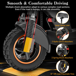 Electric Scooter IENYRID M4 Pro S+ 800W Motor 48V 12.5AH Battery 10"Tire Escooter 45km/h Max Speed Disc Brake LCD Display