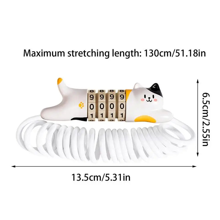 Bike Helmet Lock 4-Digit Cycling Combination Wire Lock Portable Password Zinc Alloy Lock Motorcycle Scooter Helmet Chain Lock