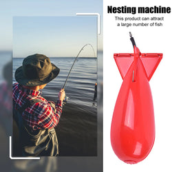 1PCS Carp Fishing Rocket Feeder 10.5/14.5/17.5cm Spod Bomb Float Lure Bait Holder Pellet Rocket Feeder Pellet Fishing Accessorie