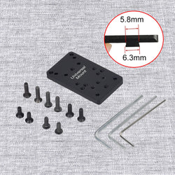 Tactical RM S Red Dot Sight Collimator Reflex For GLOCK 17 Scope Optics Riflescope Fit Airsoft Weapons 20mm Rail Hunting