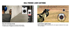 9MM 38SPL multifunctional magnetic red green light trainer, dual-purpose for training and calibration