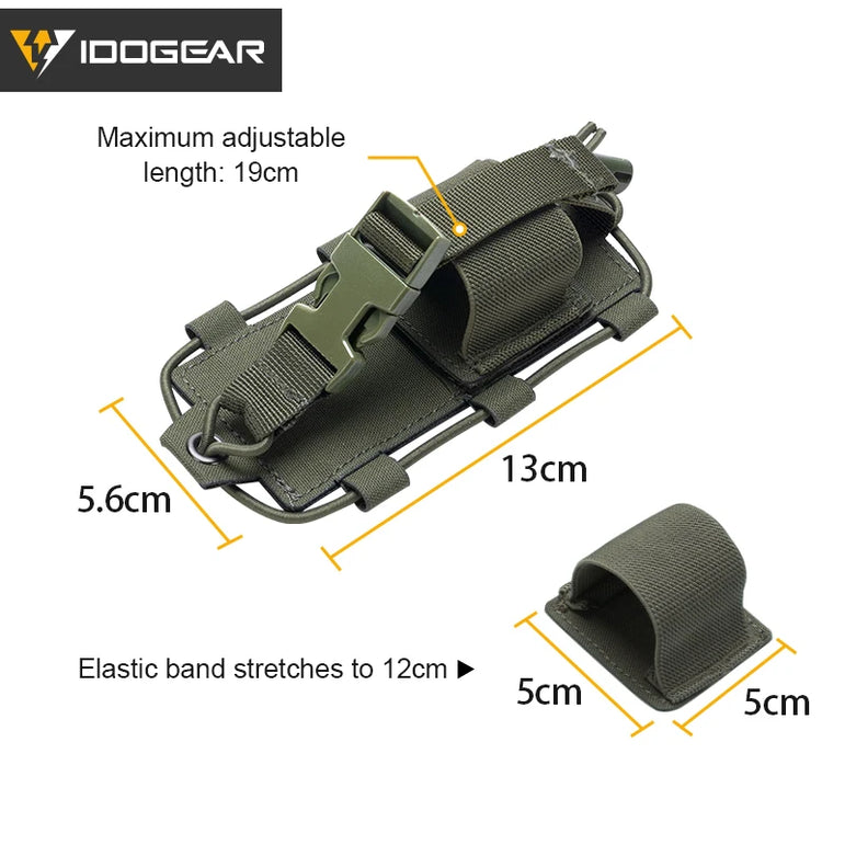 IDOGEAR Tactical Radio Pouch Gridlok BAOFENG/POFUNG UV5R UV82 Talkie Walkie MOLLE Radio Pouch 35110