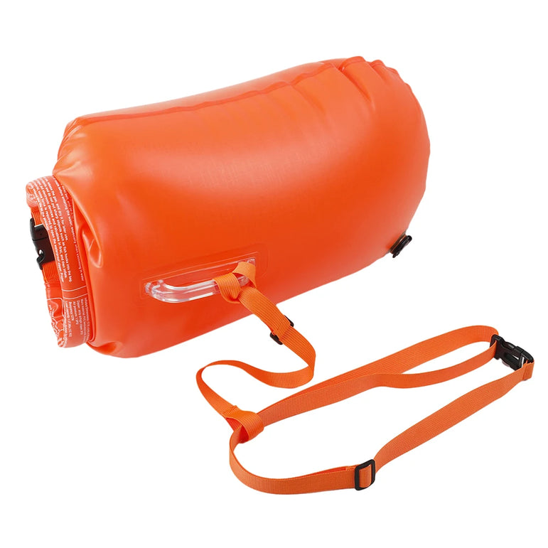 20L Air Dry Tow Bag Highly Visible IPX7 Waterproof Inflatable Swimming Bag Swim Safety Float and Drybag for Open Water Swimmers