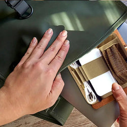 Hook And Loop Panel Wear-resistant Organizer Panel Stickable Wear-Resistant Molle Admin Pouch For Packs Backpack Or Messenger