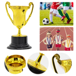 Gold Small Trophy Cups for Kids Plastic Golden Award Trophy Cup Gold Participation Trophy Cup For Party Favors Props Rewards