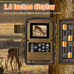 Outdoor Trail Camera 20MP 1080P HD Hunting IP66 Waterproof Infrared Night Vision Motion Activated Surveillance Trap Camera