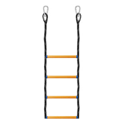4 Step Boat Rope Ladder Folding Marine Rope Ladder Heavy Duty Climbing Rope Portable Rope Boarding Ladder