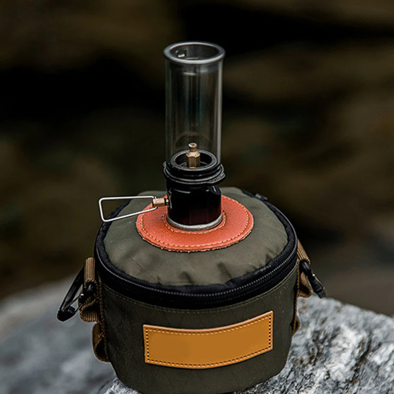 Portable Camping Gas Candle Lamp Light Outdoor Butane Gas Light Tent Lantern for Emergency Fishing Picnic Night Light Gas Lamp