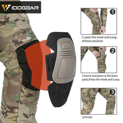 IDOGEAR Combat UFS Pants Tactical Pants w/ Knee Pads Camo Trousers Outdoor Hunting 3209