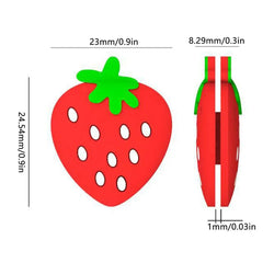 Tennis Racket Shock Absorbers Vibration Dampeners Durable Anti-vibration Silicone Cartoon Strawberry Tennis Accessories
