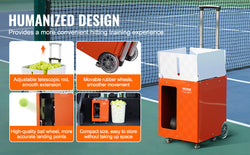 VEVOR Tennis Ball Machine Automatic Portable Tennis Ball Launcher 100 Balls Tennis Training Practice Thrower Multi-Mode Drills